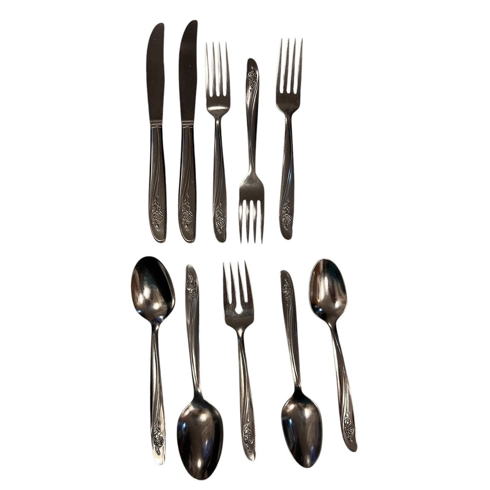 Oneida ROSEANNE Custom Stainless Flatware 10 PCs Replacement